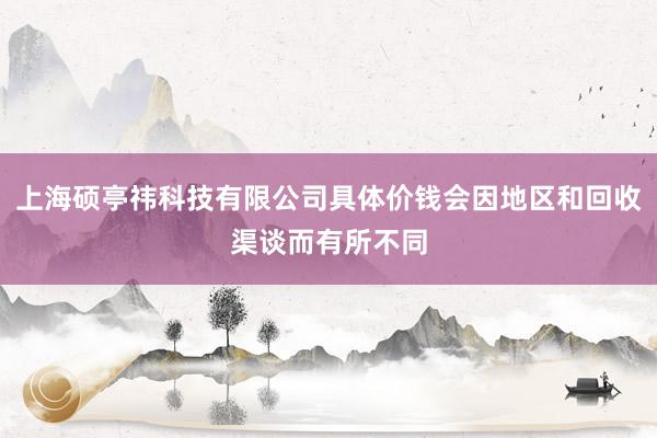上海硕亭祎科技有限公司具体价钱会因地区和回收渠谈而有所不同